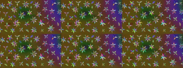 Oldukça eski bir besin torbası deseni, küçük, çiçekler. Millefleur 'lar. Tekstil, kumaş, kapaklar, duvar kağıtları, baskı, paket, koleksiyon defteri, örgü, dekupaj için çiçek arkaplanı..