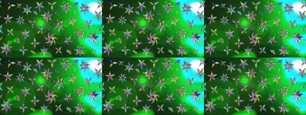 Çiçekli çiçek deseni, suluboya. Renkli çiçekler. Renkli Bahar Teması eskiz kalıbı. Düz Çiçek Elementleri Tasarımı. Raster illüstrasyonu.