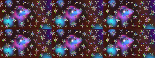 Düz Çiçek Elementleri Tasarımı. Renkli Yaz Temalı eskiz kalıbı. Çiçekli eskiz çizimi. Kahverengi ve mor renkte çiçekler.