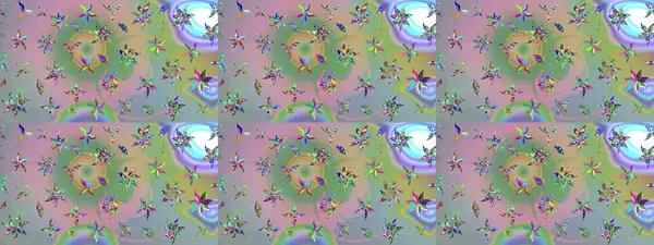 Üzerinde gelincikler ve vadi zambakları olan renkli çiçek desenli nakış deseni. Tekstil tasarımı için doğal ve yeşil renklerde geleneksel halk çiçekleri buketi.