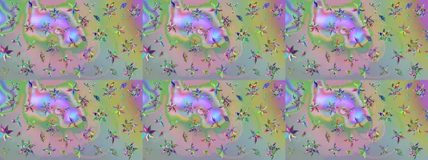 -Tarafsız ve yeşil çiçekler. Çiçek arkaplan. Küçük çiçekte güzel bir desen var. Raster deseni. Çiçek kompozisyonu. Çiçek kolajı. Doğa.