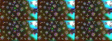 Güzel kumaş deseni. Renkli Bahar Teması eskiz kalıbı. Zentangle soyut çiçekleri. Raster illüstrasyonu. Düz Çiçek Elementleri Tasarımı. Çiçek tozu..