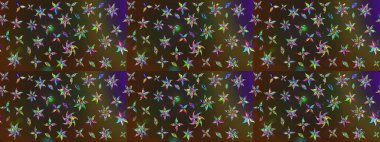 Raster deseni. Çiçek arkaplan. - Kahverengi ve gri çiçekler. Çiçek kompozisyonu. Küçük çiçekte güzel bir desen var. Çiçek kolajı. Doğa.