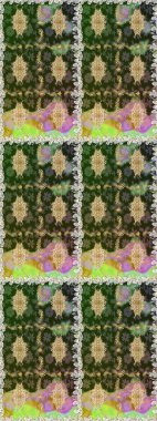 Kusursuz raster arka plan. Çiçek deseni. Kahverengi ve bej renklerde altın elementler. Duvar kâğıdı barok, İspanyol kumaşı. Şekil grafik deseni.