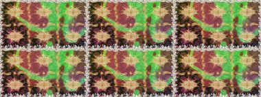 Kusursuz raster arka plan. Kahverengi ve bej renklerde altın elementler. Çiçek deseni. Duvar kâğıdı barok, İspanyol kumaşı. Şekil grafik deseni.