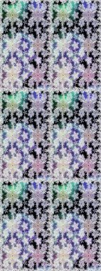 Raster illüstrasyonu. Tarafsız ve gri renklerde çiçekler. Çiçek süsü ile kusursuz desen.