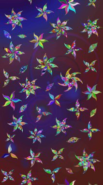 Menekşe ve mor renkli çiçekler. Renkli Bahar Teması çizim şablonu. Çiçekli çiçek deseni, suluboya. Düz Çiçek Elementleri Tasarım Raster illüstrasyonu.