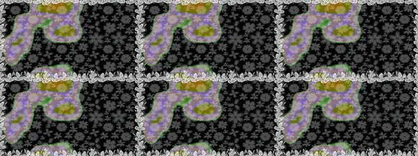 Çiçek deseni. Kusursuz raster arka plan. Duvar kâğıdı barok, İspanyol kumaşı. Kahverengi ve bej renklerde altın elementler. Şekil grafik deseni.