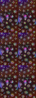 Çiçekleri, deniz kabukları, mandalaları ve suluboya efektleriyle donanma geçmişi. Yatak çarşafları, ceket, paket tasarımı, kumaş ve moda kavramları için tekstil baskısı. Çizim kalıbı etnik tasarım.