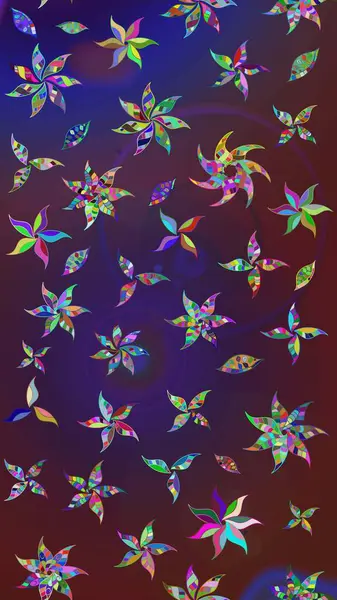 Düz Çiçek Elementleri Tasarımı. Renkli Yaz Temalı eskiz kalıbı. Çiçekli eskiz çizimi. Mor ve mor renkte çiçekler.