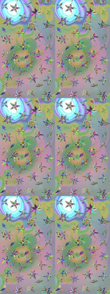 Raster illüstrasyonundaki çiçek desenli çizim. Düz Çiçek Elementleri Tasarımı. Güzel kumaş deseni. Renkli Bahar Teması çizim şablonu.