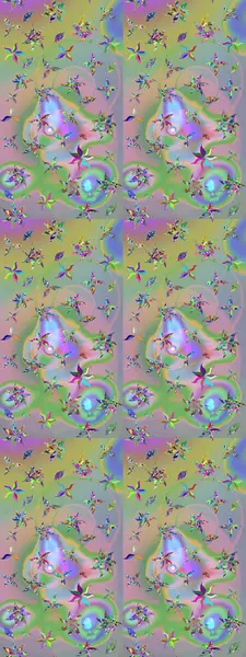 Küçük çiçekteki sevimli çiçek deseni. Tarafsız ve yeşil renkte çiçekler.