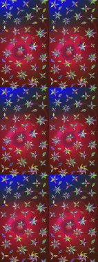 Suluboya etkisi. Raster deseni. Botanik çizim kalıbı. Organik elementler.