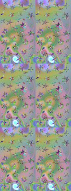 Taşralı şıklığı. Tekstil, duvar kâğıdı, kapaklar, yüzey, baskı, hediye paketi, hatıra defteri, dekupaj. Özgürlük stili Millefleur 'lar. Küçük yabani çiçeklerdeki halk modelini çiz..