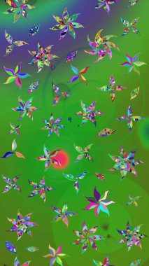 Raster. Güzel suluboya çiçekler, parlak resimler çiçek desenli eskiz arka planı.