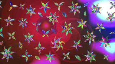 Ultraviyole kumaş deseni. Organik motif arka planı. Çizim kalıbı. Raster illüstrasyonu.