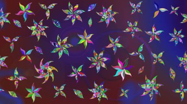 Çiçek arkaplanlı soyut zarafet eskiz deseni. Raster Güzel kumaş deseni.