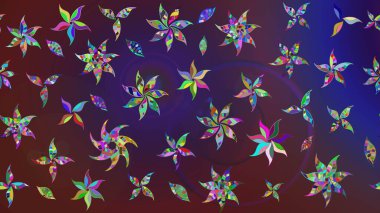 Raster çiçek izi. Çiçek moru ve menekşe eskiz deseni. Klasik taslak çizimi.