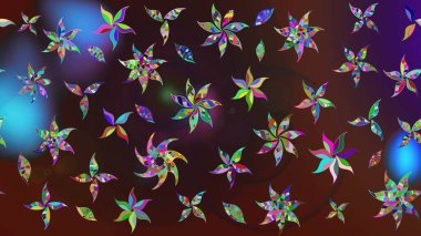 Raster Hip kumaş deseni. Eskiz Vintage Çiçek Deseni.