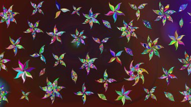 Eski model. Raster illüstrasyonu. Çiçeğin suluboya çizimlerinin mükemmel deseni. Suluboya çizim kalıbı. Moda baskısı. Dekorasyon ve tasarım için güzel desen.