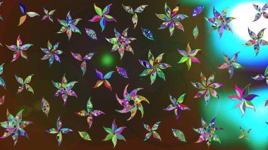 Üst manzara, yumuşak stil. Kahverengi ve gri renkte manzaralı çiçek deseni. Çiçek kompozisyonu, el boyası, hassas şablon. Sevgililer günü ve tebrik kartı konsepti için şık bir davet.