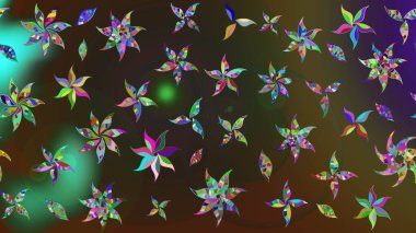 Çizim kalıbı. Ultraviyole kumaş deseni. Raster illüstrasyonu. Organik motif arkaplanı.