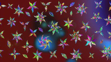 Güzel suluboya yaz çiçekleri deseni..