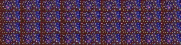 Mor ve mor renkli çiçekler. Hediye ambalaj kağıdı, tebrik kartları, posterler ve pankart tasarımı. Raster düz çiçek çizim deseni.