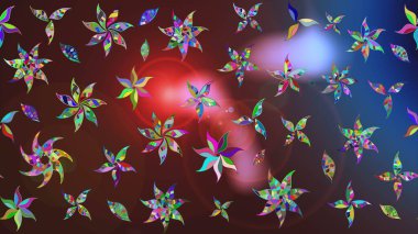 Raster - stok. Eskiz arkaplan modeli. Vadinin çiçekleri kahverengi ve mor renklerde. Suluboya, elle çizilmiş.