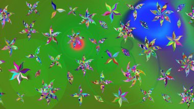 Güzel suluboya yaz çiçekleri deseni..