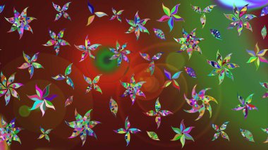 Raster illüstrasyonu. Eski usul. Eskiz geçmişi. Miles Fleur, süslü püslü bir süs. Kumaş, tekstil, duvar kağıdı baskısı için. Tomurcukları papatya çiçekleri olan sevimli bir çiçek deseni..