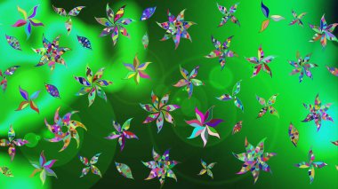 Sabıka fotoğraflarında, bebek kıyafetlerinde, duvar kâğıtlarında, paket kutularında falan kullanılabilir. Zarif, parlak ve eskiz çiçek deseni tasarımı.