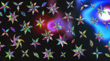 Klasik taslak çizimi. Raster çiçek izi. Çiçek eskiz deseni.