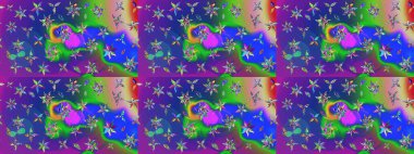 Çiçek arkaplanlı soyut zarafet eskiz deseni. Raster Güzel kumaş deseni.