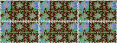 Kusursuz raster arka plan. Şık bir grafik desen. Çiçek deseni. Kahverengi ve bej renklerde altın elementler. Duvar kâğıdı barok, İspanyol kumaşı.