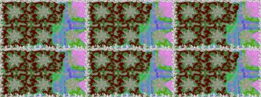 Çiçek deseni. Kahverengi ve bej renklerde altın elementler. Duvar kâğıdı barok, İspanyol kumaşı. Şık bir grafik desen. Kusursuz raster arkaplanı.