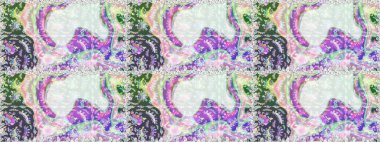 Raster illüstrasyonunda kusursuz çiçek deseni. Suluboya tarzında tarafsız ve gri renkte çiçekler.