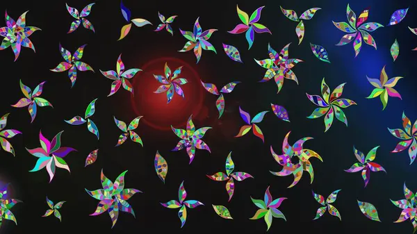 Çiçek desenli eskiz. Renkli çiçekler. Tişört baskısı için çiçek boyama rasteriName.