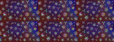 Mor ve mor renkli çiçekler. Çiçekli karalama şeklinde Raster çiçek deseni. Nazikçe, güzel çiçek arkaplanı..