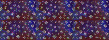 Raster illüstrasyonu. Robot resim. Küçük çiçekte sevimli çiçek deseni var..