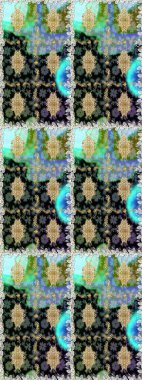 Duvar kâğıdı barok, İspanyol kumaşı. Şık bir grafik desen. Kusursuz raster arka plan. Kahverengi ve bej renklerde altın elementler. Çiçek deseni.