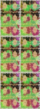 Şık bir grafik desen. Kahverengi ve bej renklerde altın elementler. Kusursuz raster arka plan. Çiçek deseni. Duvar kâğıdı barok, İspanyol kumaşı.