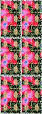 Duvar kâğıdı barok, İspanyol kumaşı. Kahverengi ve bej renklerde altın elementler. Çiçek deseni. Kusursuz raster arka plan. Şekil grafik deseni.