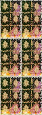 Şık bir grafik desen. Kahverengi ve bej renklerde altın elementler. Kusursuz raster arka plan. Duvar kâğıdı barok, İspanyol kumaşı. Çiçek deseni.