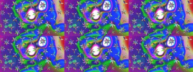 Suluboya çizim kalıbı. Dekorasyon ve tasarım için güzel bir desen. Moda baskısı. Çiçeğin suluboya çizimlerinin mükemmel deseni. Eski.