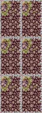 Çiçekler suluboya tarzında kahverengi renkte. Kahverengi renkli çiçeklerle kusursuz çiçek deseni.