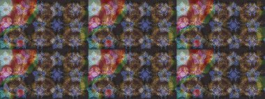 Raster resim. Kar tanesi doodle çizilmiş grafik. Noel kış tasarım için renkli kar taneleri.