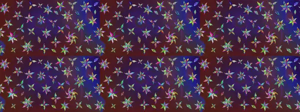 Mor ve mor renkli çiçekler. Çiçekli karalama şeklinde Raster çiçek deseni. Nazikçe, güzel çiçek arkaplanı..