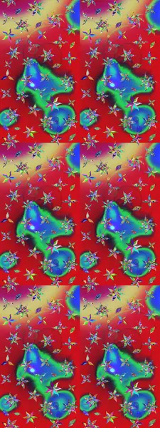 Düz Çiçek Elementleri Tasarımı. Raster güzel kumaş deseni çiziyor. Çiçek deseni. Renkli Bahar Teması çizim şablonu.