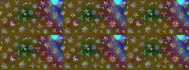 Küçük çiçekteki sevimli çiçek deseni. Renkli çiçekler.